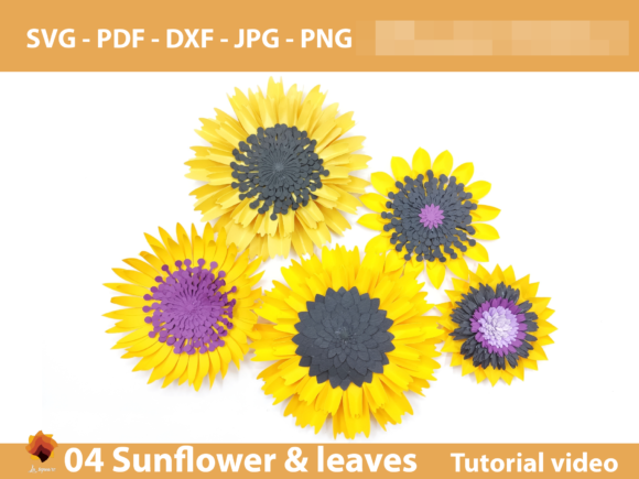 04 Sunflower Paper Flowers Backdrop: 3D SVG Review