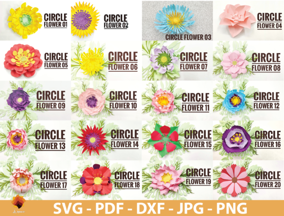 40 Circle Paper Flowers Templates Review