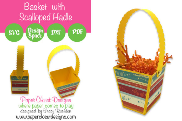 Basket with Scallope Handle 3D SVG Shapes Review