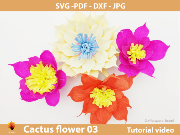 CTF 03 Giant Paper Flowers Backdrop: 3D SVG & Paper Flowers
