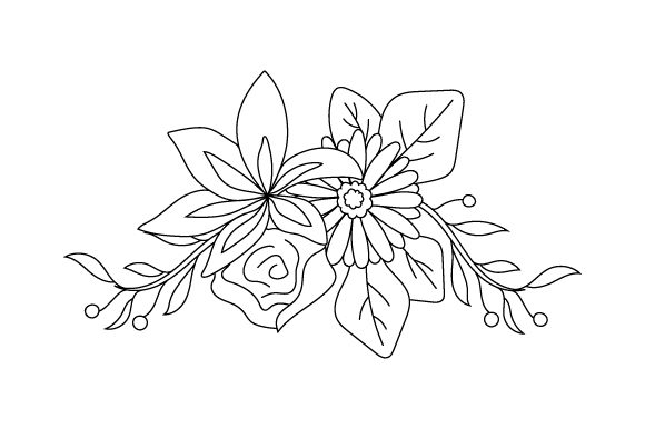 Flowers - Coloring Book Design
