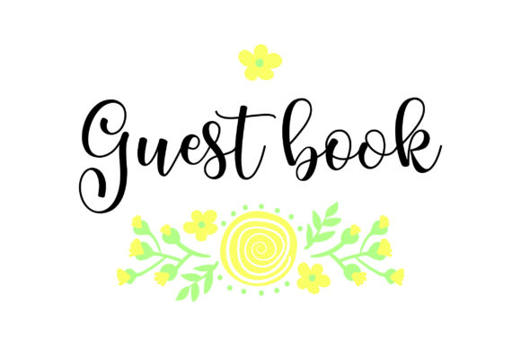 Guest Book - Yellow Flowers: A Crafts & Wedding Branding Review
