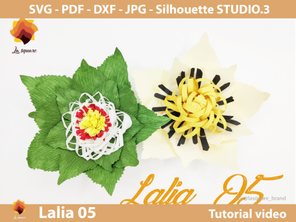 Lalia 05 Paper Flowers Template: A 3D SVG Review for Sellers