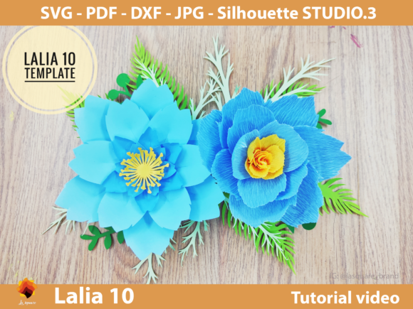 Lalia 10 Giant Paper Flowers Template: A 3D SVG Review