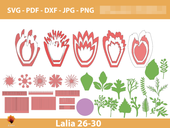 Lalia 26-30 Giant Paper Flowers: A 3D SVG Review for Publishers