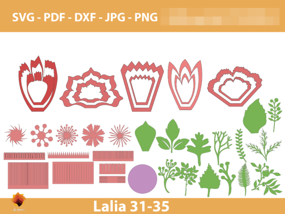 Lalia 31-35 Paper Flowers Backdrop: A 3D SVG Review for Content Creators