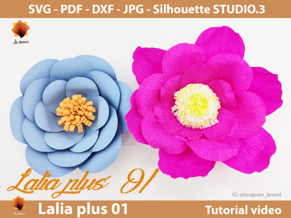 Lalia - Paper Flowers Template: 3D SVG Review