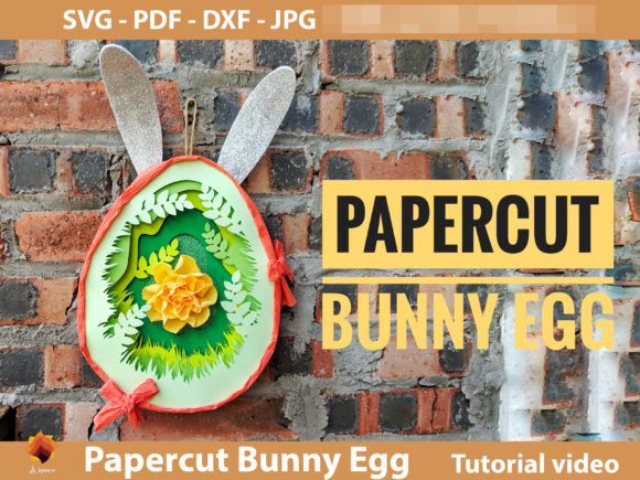 Papercut Bunny Egg Box Easter 3D SVG Shapes Review