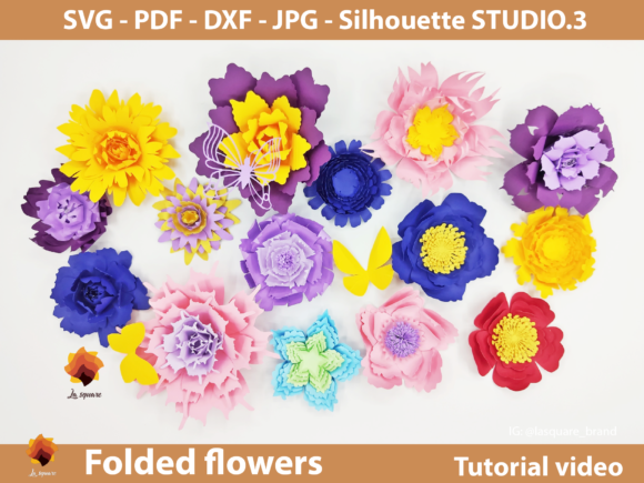 Review: 15 Folded Paper Flowers Templates for 3D SVG Projects