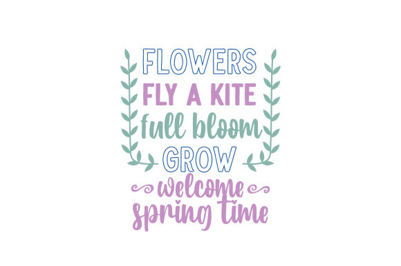Spring Crafts Review: Flowers Fly a Kite Design
