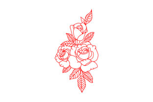 Victorian Valentine Outline - 3 Roses Crafts and Valentine S Day