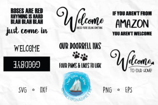 Welcome Mat Bundle Outdoor Graphics for Crafts